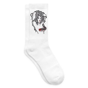 Medusa-Noir-Reihe - Tennissocken - Weiß - Rechts