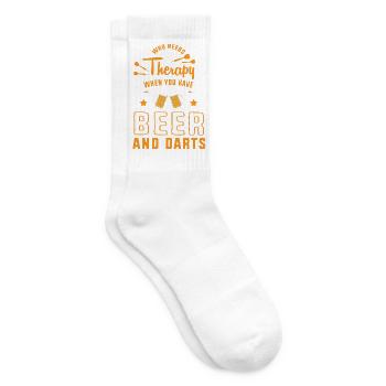 Dart Dartboard Dartpfeil - Tennissocken - Weiß - Rechts