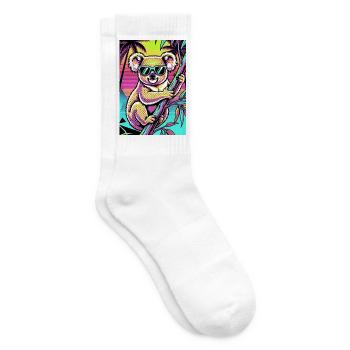 Koala - Tennissocken - Weiß - Rechts