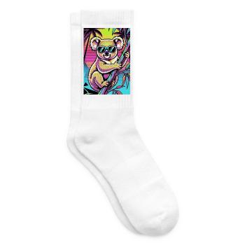 Koala - Tennissocken - Weiß - Rechts