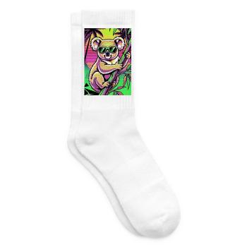 Koala - Tennissocken - Weiß - Rechts