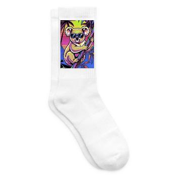 Koala - Tennissocken - Weiß - Rechts