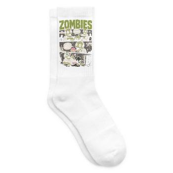 Zombies Snack Break – Lustiger Horror Comic - Tennissocken - Weiß - Rechts