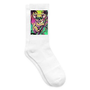 Koala - Tennissocken - Weiß - Rechts