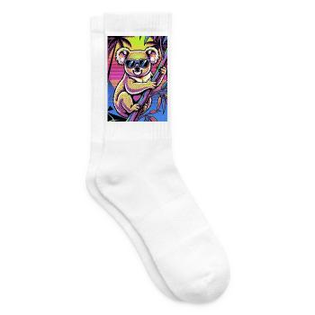 Koala - Tennissocken - Weiß - Rechts