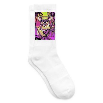 Koala - Tennissocken - Weiß - Rechts