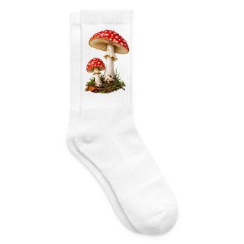 Fliegenpilz - Tennissocken - Weiß - Rechts