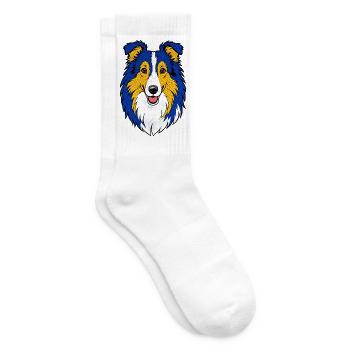 Collie - Tennissocken - Weiß - Rechts