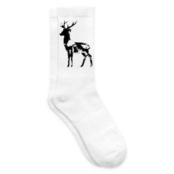 Hirsch - Tennissocken - Weiß - Rechts
