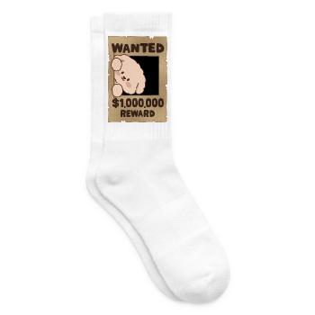 Hund gesucht - Tennissocken - Weiß - Rechts