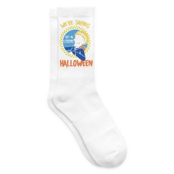 Steig ein bei Losers Skull Drive Wir retten Halloween - Tennissocken - Weiß - Rechts