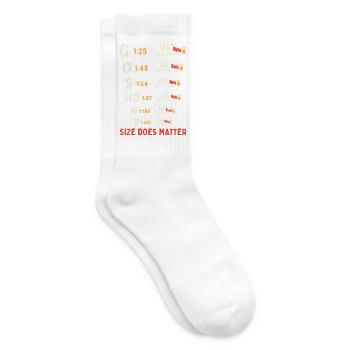 Größenzug: Size Does Matter - Tennissocken - Weiß - Rechts