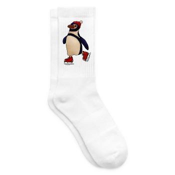 Schlittschuhpinguin - Tennissocken - Weiß - Rechts