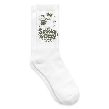Spooky & Cozy Geisterkaffee - Tennissocken - Weiß - Rechts