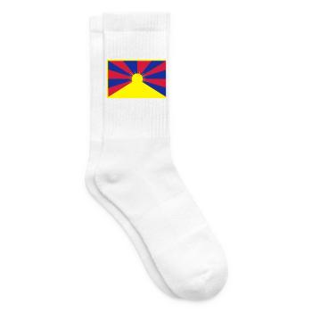 Flag of Tibet - Tennis socks - white - Right