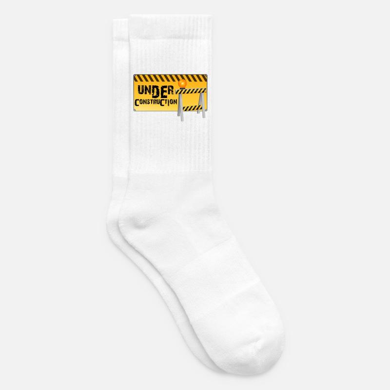 construction - Tennis socks - white