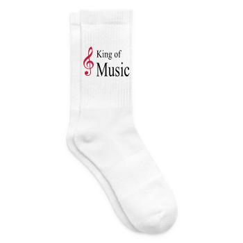 musik - Tennissocken - Weiß - Rechts