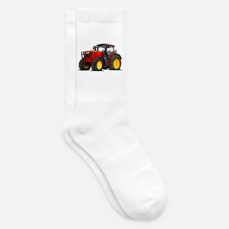 Traktor rot - Tennissocken - Weiß