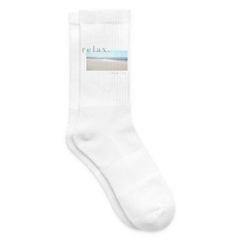 Relax – Sea Sand Salt - Tennissocken - Weiß - Rechts