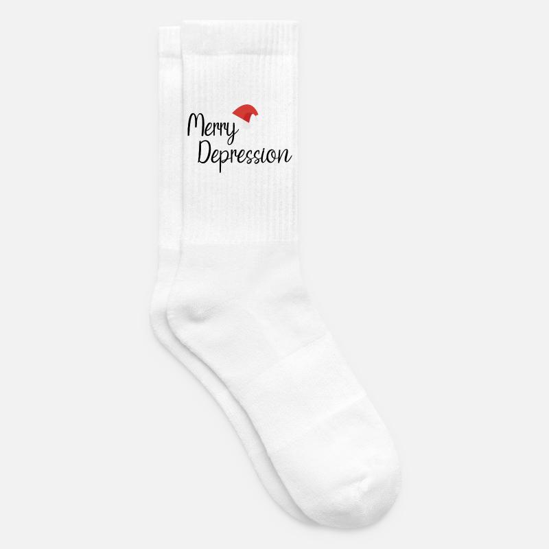 Joyeuse dépression - Chaussettes de tennis - blanc