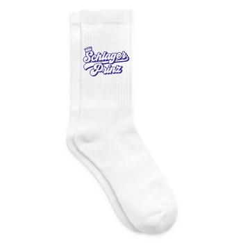 Schlager Prinz | Farben änderbar - Tennissocken - Weiß - Rechts