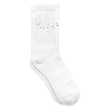 Joyeux Noël, Bonne Année - Chaussettes de tennis - blanc - Droite