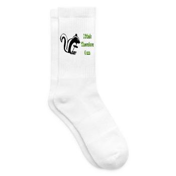 Humorvolle Skunk-Philosophie Zitat-Design - Tennissocken - Weiß - Rechts