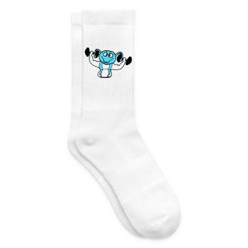 Caterpillar Bodybuilder Musculation Strong Fitness Gym - Chaussettes de tennis - blanc - Droite