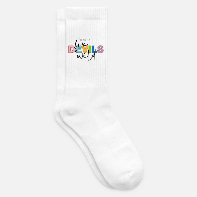 You make me fox devils wild - Tennissocken - Weiß