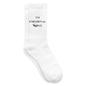 I Am Emotional Every Day - Tennis socks - white - Right
