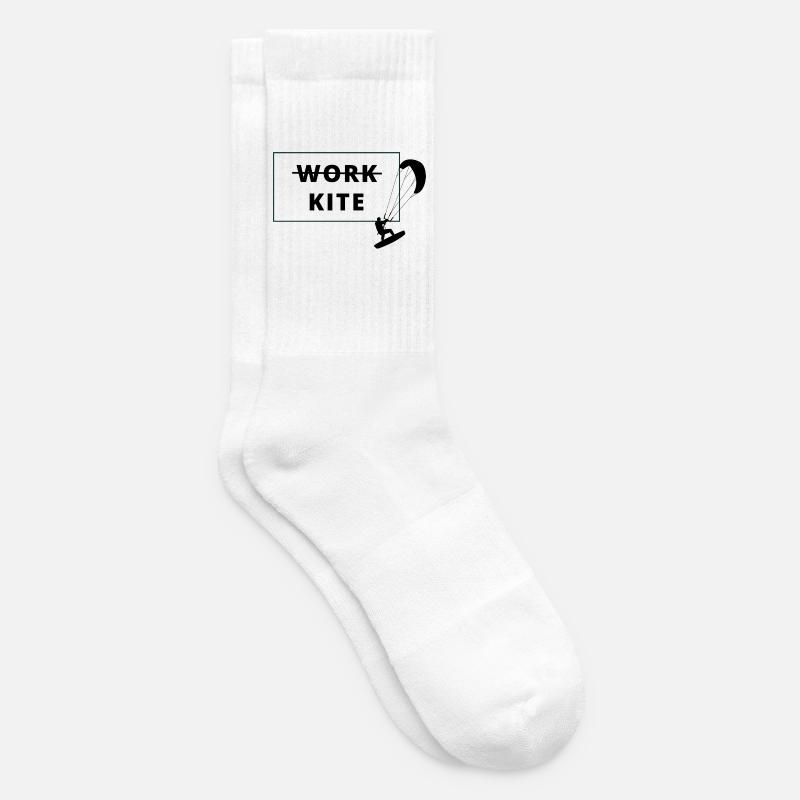 Kitesurf, pas de travail - kite - Chaussettes de tennis - blanc