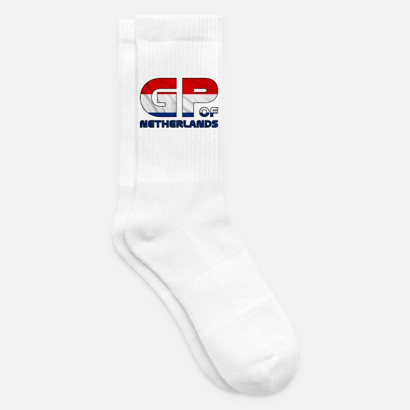 netherlands_gp - Chaussettes de tennis - blanc