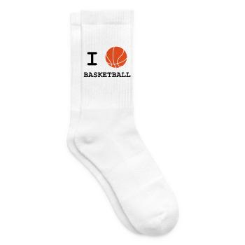 Ich liebe Basketball - Tennissocken - Weiß - Rechts