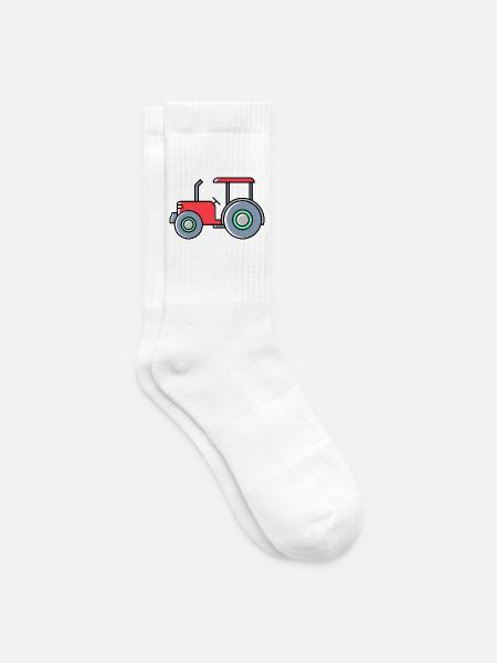 Traktor icon - Tennissocken - Weiß