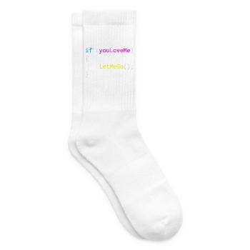if (youLoveMe) { LetMeGo(); } C# Code - Tennissocken - Weiß - Rechts
