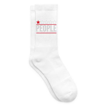 People Absolute Nightmare 1 Stern Review Logo Text - Tennissocken - Weiß - Rechts