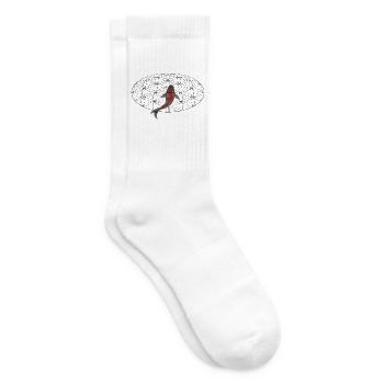  Fisch Koi Koi-Karpfen Blume des Lebens Koi - Tennissocken - Weiß - Rechts