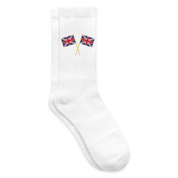 Flagge Großbritanniens - Tennissocken - Weiß - Rechts