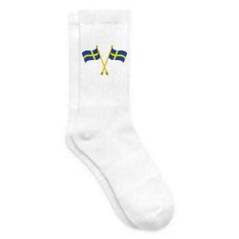 Flagge von Schweden - Tennissocken - Weiß - Rechts