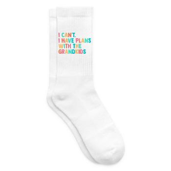 I Cant I Have Plans With The Grandkids Grandma Nan - Tennissocken - Weiß - Rechts