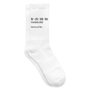 Architektin Substantiv Definition Geschenk - Tennissocken - Weiß - Rechts