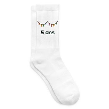 5. JUBILÄUM. 5 JAHRE. 5. JUBILÄUM - Tennissocken - Weiß - Rechts