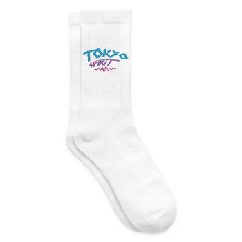 Tokio Spirit Neon-Graffiti - Tennissocken - Weiß - Rechts