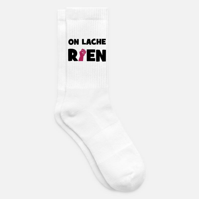 On lâche rien ! - Chaussettes de tennis - blanc