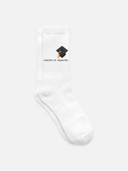 Master of Disaster mit Graduierungshut - Tennissocken - Weiß