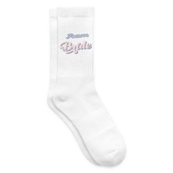 Team bride bachelorette party - Tennis socks - white - Right
