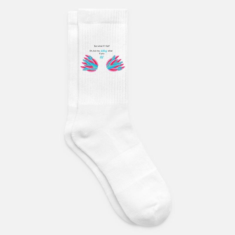 BUT WHAT IF I FALL? - Tennissocken - Weiß