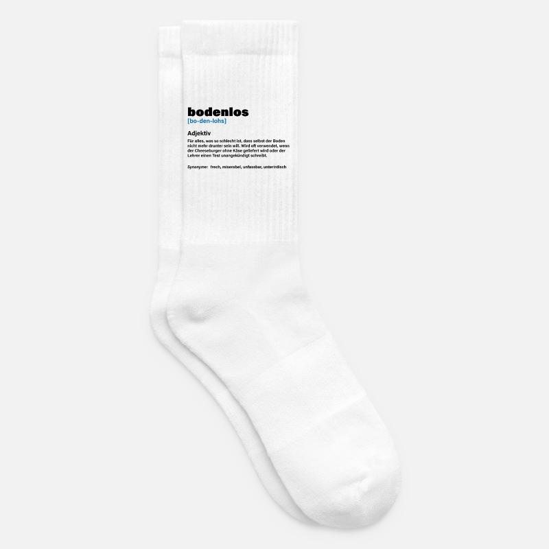 Bottomless – When it's really too much - Tennis socks - white