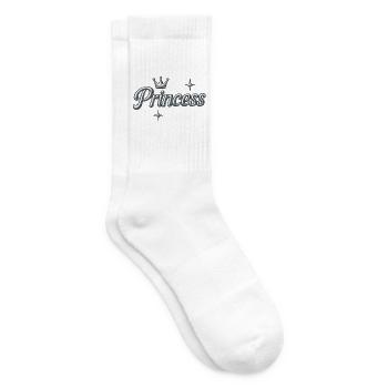 Prinzessin / Y2K Design - Tennissocken - Weiß - Rechts
