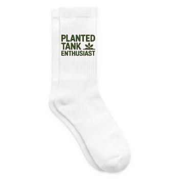 Planted Tank Enthusiast Aquarium Lovers Gift - Tennis socks - white - Right